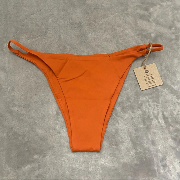 New! Toast Swim x Free People Signature String Bottom Rust 21094 - Picture 3 of 8